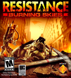 Resistance - Burning Skies - cover
