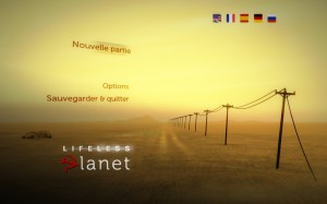 Lifeless Planet - menu