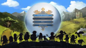 Rollers of the Realm - menu