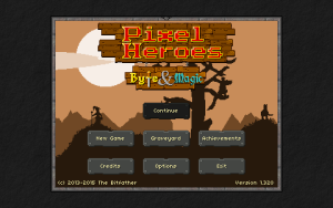 Pixel Heroes- Byte & Magic - menu