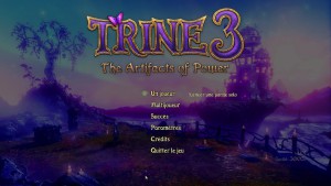 Trine 3 - menu