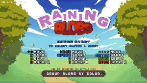Raining Blobs - commandes