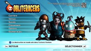 Obliteracers - menu