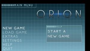 Orion - menu