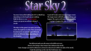Star Sky 2 - menu