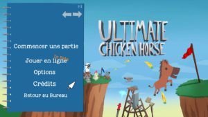 Ultimate Chicken Horse - menu