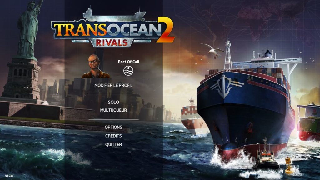 TransOcean 2 - Rivals - menu