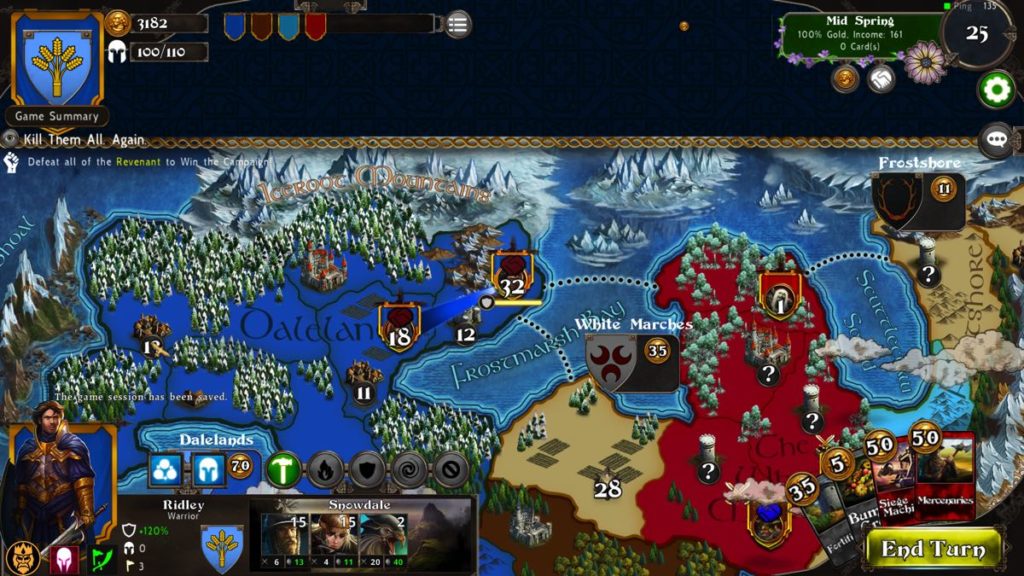 Legends of Callasia - carte