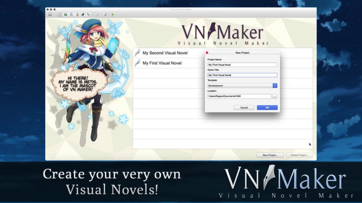 Visual Novel Maker