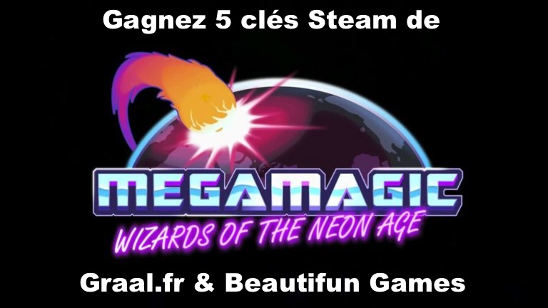 CONCOURS : Gagnez 5 clés Steam du jeu Megamagic: Wizards of the Neon Age