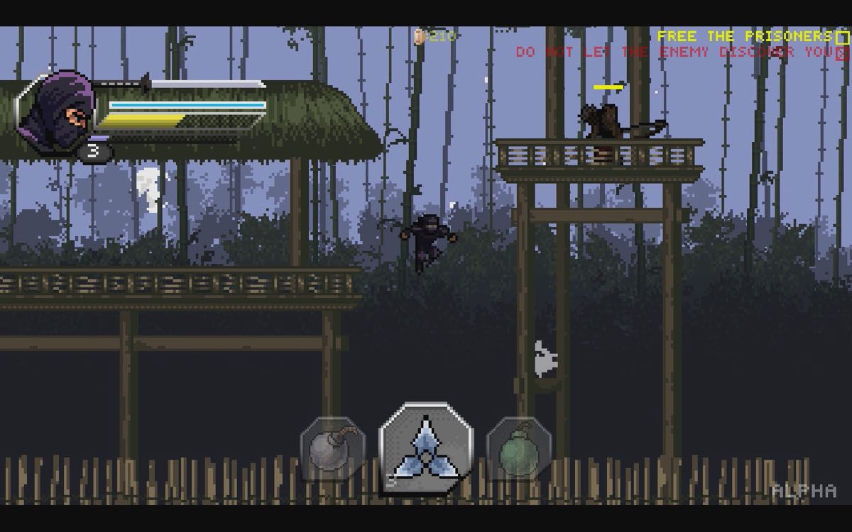 Pixel Shinobi Nine demons of Mamoru