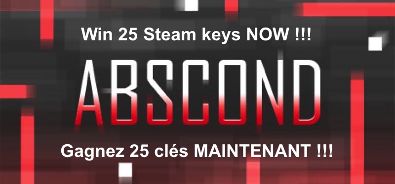 CONCOURS : Gagnez 25 clés Steam du jeu Abscond